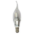 LED 6W B15 Candelabra Base Daylight White 4000K Candle Light Bent Tip